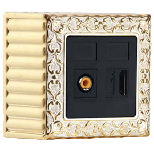 FD01521OP Рамка для накладного монтажа San Sebastian Патинированное золото 1-постовая Fede