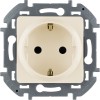 Розетка 2К+З со шторками - немецкий стандарт - 16 А - 250 В Слоновая кость Legrand INSPIRIA 673731