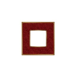 FD01331PROB Рамка Vintage Corinto Красный / Золото 1-постовая Fede