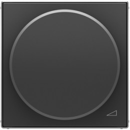 8560.2 NS Накладка с поворотной ручкой для механизма поворотного светорегулятора Чёрный бархат , ABB