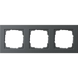 021323 Рамка E2 Антрацит 3-постовая Gira