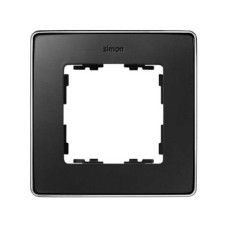 8201610-241 Рамка декоративная, 1 пост, Select, Simon 82 Detail, графит-хром 8201610-241 Рамка декоративная, 1 пост, Select, Simon 82 Detail, графит-хром