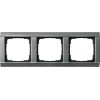 021320 Рамка E22 Сталь Edelstahl 3-постовая Gira