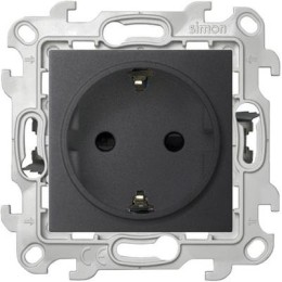 2420432-038 Розетка 2К+З с защ штор Push&Go, графит Simon 24