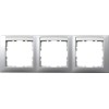 10239959 Рамка S.1 Алюминий матовый 3-постовая Berker