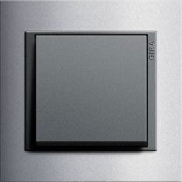 021106 Рамка Event Алюминий / Черный 1-постовая Gira