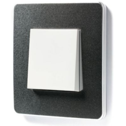 NU280255 Рамка Unica Studio Metal Хром / Белый 1-постовая Schneider Electric