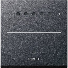 226028 Сенсорная накладка для светорегуляторов System 2000 Антрацит Gira