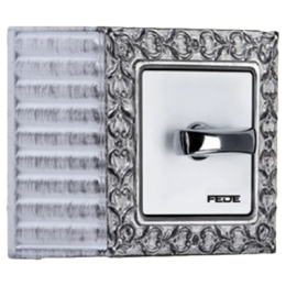 FD01521AB Рамка для накладного монтажа San Sebastian Антикварное серебро / Черный 1-постовая Fede