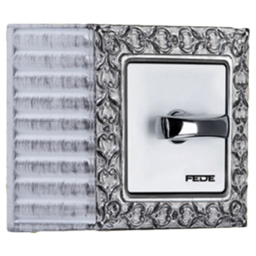 FD01521AB Рамка для накладного монтажа San Sebastian Антикварное серебро / Черный 1-постовая Fede