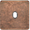 FD04320RU-M Латунная накладка под 1 тумблер , цвет Rustic Cooper+black FEDE