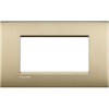 LNC4804OF Рамка LivingLight Air Золото матовое 4 модуля Bticino