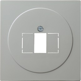 027642 Накладка телефонной розетки TAE+Стерео+USB Серый Gira S-color