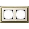 0212623 Рамка Classix Бронза / Кремовый 2-постовая Gira