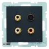 3315326086 BMO CINCH/S-VIDEO, Q.1/Q.3, цвет: антрацитовый Berker