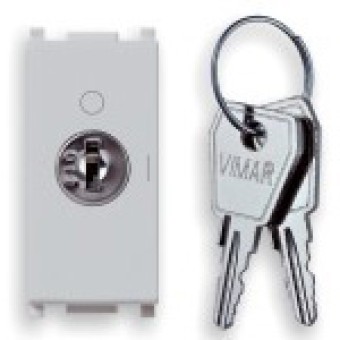 14083.SL Выключатель 2p 16ax с ключом, серебро Vimar Plana