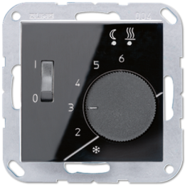 FTRA231SW А 500 Черный Регулятор теплого пола, 10(4)А Jung A серия