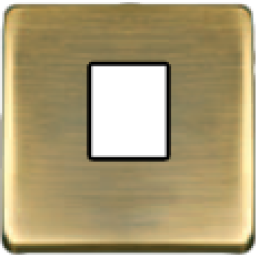 FD04317PM-M Монтажная плата для 1-го инф. разъема RJ-45 черный, цвет Matt Patina FEDE