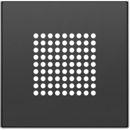 8529 NS Накладка для механизма звукового зуммера / громкоговорителя Чёрный бархат , ABB