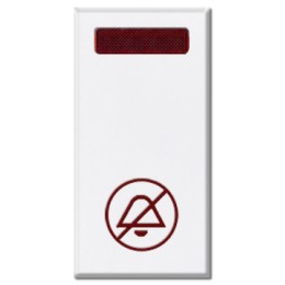 N2180.4 BL Светосигнализатор с LED лампой, Не беспокоить, 1-модульный, серия Zenit, цвет альпийский белый, ABB