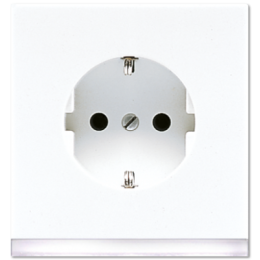 LS520-OWWLEDW SCHUKO-розетка с подсветкой LED Jung LS серия