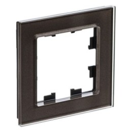 ATN320601 Рамка одинарная Schneider Electric Atlasdesign Nature, мокко стекло