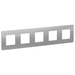 NU201030 Рамка Unica Studio Алюминий 5-постовая Schneider Electric