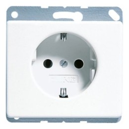 SL521KIWW SL 500 Белый  Розетка с/з с защитными шторками винт зажим Jung
