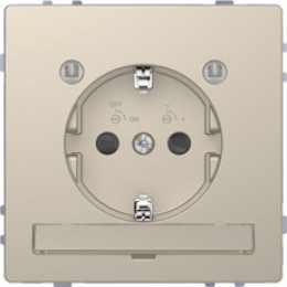 MTN2304-6033 D-life розетка 16а с з/к и led модулем, сахара Merten