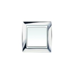 82614-63 Рамка декоративная, 1 пост, Simon 82, хром-белый