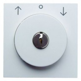 10818989 Центральная панель с замком к жалюзийному замочному выключателю цвет: полярная белизна, с блеском S.1/B.3/B.7 Glas Berker