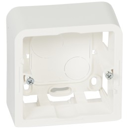 080281 Mosaic Коробка накладная бел. 2м.выключателя 40мм Legrand