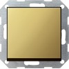 0126604 Клавишный выключатель с самовозвратом 10А/250В в сборе Латунь Gira