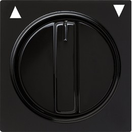 066647 Накладка с ручкой для жалюзи Черный Gira S-color