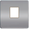 FD04317CB-A Монтажная плата для 1-го инф. разъема RJ-45 бежевый, цвет Bright Chrome FEDE