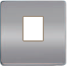 FD04317CB-A Монтажная плата для 1-го инф. разъема RJ-45 бежевый, цвет Bright Chrome FEDE