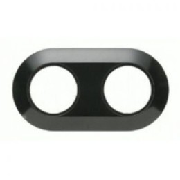 138121 Рамка Serie 1930 Черный с блеском 2-постовая Berker