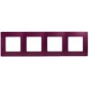 672564 Рамка Etika Сливовый 4-постовая Legrand