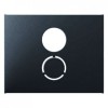 11847006 Центральная панель для розетки к громкоговорителю цвет: антрацит, матовый K.1 Berker