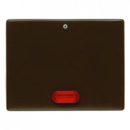14170001 Клавиша с красной линзой и надписью "0" цвет: коричневый, с блеском Arsys Berker
