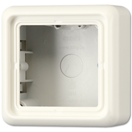 CD581AW CD 500/CD plus Бежевый Коробка для накладного монтажа 1-я с рамкой Jung