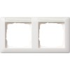 109227 Рамка Standard 55 Белый матовый с полем для надписи 2-постовая Gira