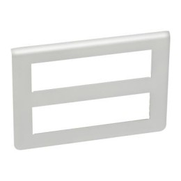 079337 Рамка Mosaic Алюминий 2х8-модульная Legrand