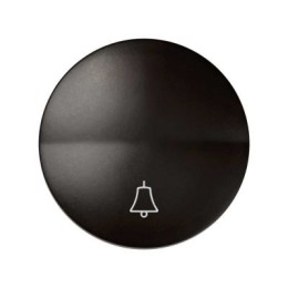 88017-32 Клавиша для выключателя одноклавишного кнопочного с  пиктограммой  "звонок", Simon 88, коричневый