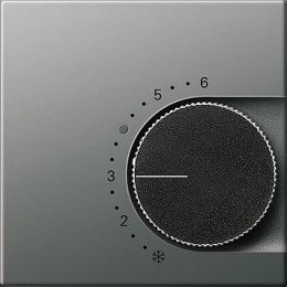 149020 Крышка для термостатов с поворотной ручкой Сталь Gira E22