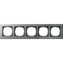0215202 Рамка E22 Сталь 5-постовая Gira