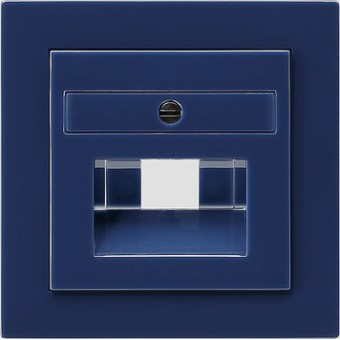 027046 Накладка 50*50 мм для розеток UAE/IAE Синий Gira S-color