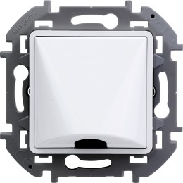 Вывод кабеля с зажимом для крепления Белый Legrand INSPIRIA 673890