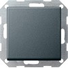 012728 Клавишный перелючатель с самовозвратом 10А/250В в сборе Антрацит Gira