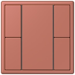 LC502TSA32121 Les Couleurs® Le Corbusier KNX кнопочный модуль F 50 с двумя парами кнопок terre sienne brique Jung